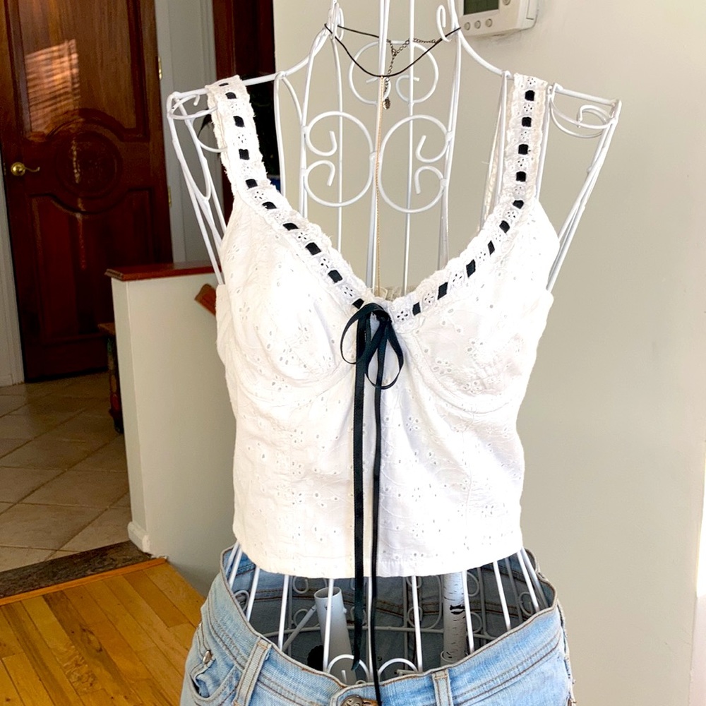 Betsey Johnson Vintage Bustier Camisole Top Brand New Without Tags size S